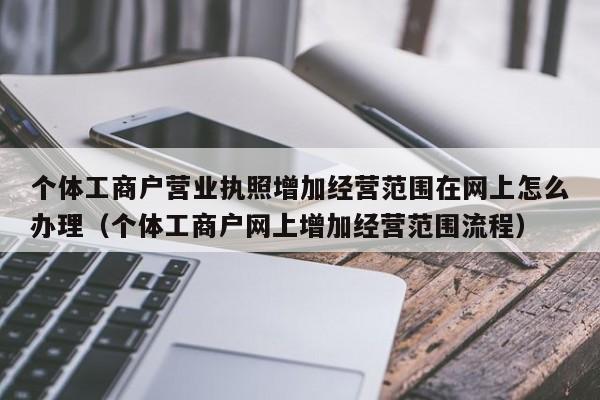 个体工商户营业执照增加经营范围在网上怎么办理（个体工商户网上增加经营范围流程）